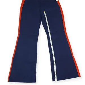 NWT Maeve Anthropologie The Margot Navy Red Side‎ Stripe Flare Pants Sz Small thumbnail 11