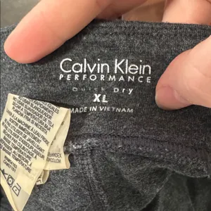 Calvin Klein Performance Quick Dry Heather Gray Workout Yoga Capri Leggings XL thumbnail 8