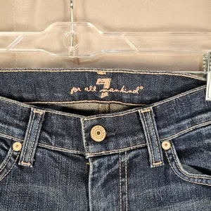 7 For All Mankind Womens Dojo Capri Jeans 28‎ thumbnail 4