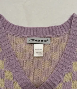 Cotton Emporium Knit Sweater Vest thumbnail 3