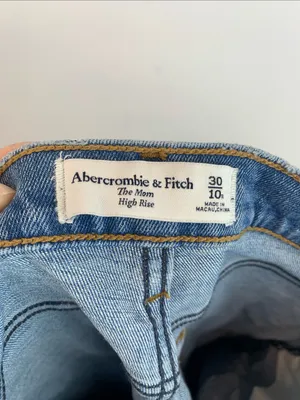Abercrombie & Fitch The Mom High Rise sz 10 medium wash high rise thumbnail 4