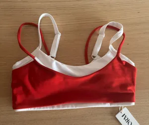 FORM Activewear Double Layer Bra in Cherry Red Size XS thumbnail 1