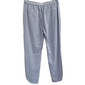 Marine Layer Allison Pant Blue/White Striped Size Small‎ Tencel Elastic thumbnail 2
