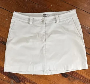 Nike Golf Skort‎ Tour Performance Size 10 Cream White Golf Short Skirt Skort thumbnail 1