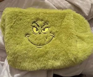 Green‎ Furry Grinch Pillow thumbnail 1