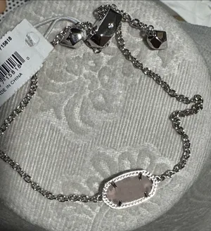 Kendra Scott Elaina Silver Chain Bracelet new adjustable thumbnail 1