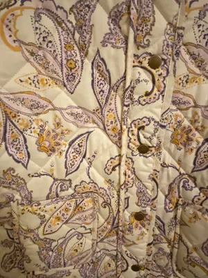 Rachel Zoe paisley quilted jacket size xl thumbnail 2