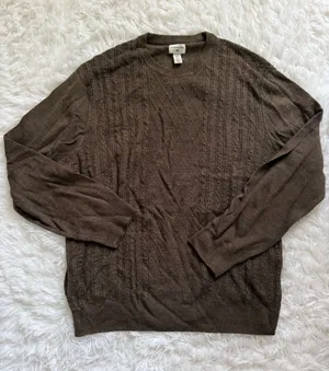 Dockers brown lightweight sweater thumbnail 1