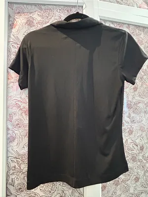 Slazenger Golf Ladies Black Short-Sleeve Quarter-Zip Polo thumbnail 2