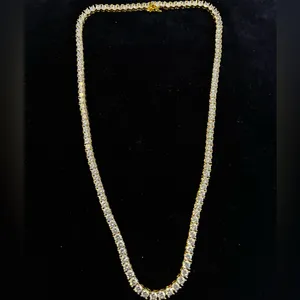 20” Classic Tennis Necklace Silver thumbnail 4