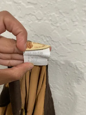 Vintage Tan & Brown Maxi Skirt thumbnail 4
