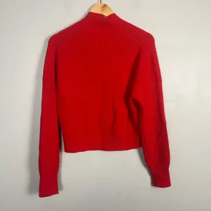 J. Crew Ribbed turtleneck sweater in stretch yarn bright red size medium thumbnail 7