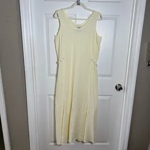 Vintage FLAX Jeanne Engelhart Linen Maxi Dress Small Lagenlook‎ thumbnail 9