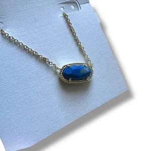 Kendra Scott Elisa Gold Pendant Necklace in Cobalt Howlite NWT thumbnail 2
