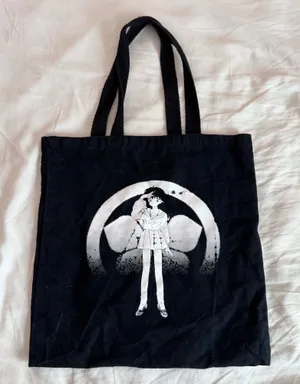 Black Inuyasha Kagome Higurashi Tote Bag thumbnail 1