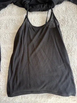 Zara sheer top with built in tank thumbnail 3
