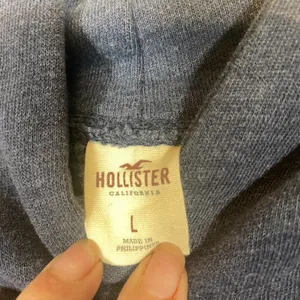 Hollister Navy Blue HCO Logo Hooded Long Sleeve Pullover Sweatshirt Women Sz L thumbnail 4
