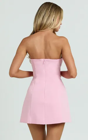 New Showpo Catharine Mini Dress Strapless A Line Dress Size Large MSRP $119 thumbnail 6