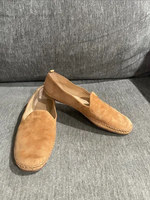 Veronica Beard Jaide Suede Moccasin Loafer in Pecan Size 9.5M thumbnail 3
