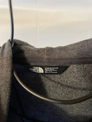 The North Face womens Heather Gray Zip-Up Hoodie size XXL sweatshirt top thumbnail 5