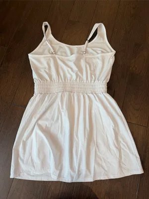 Abercrombie & Fitch White Tank Athleisure Dress Size Medium - C11-689 thumbnail 6