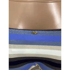 New. PILYQ blue stripe bikini set. L-top/S-bottom thumbnail 7