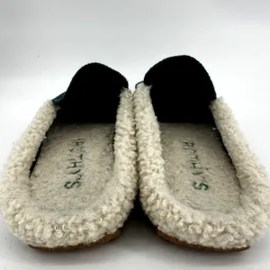 Rothy's The Scuff Slipper Slip On Merino Wool Sherpa Comfort Green 11M NWOT thumbnail 6