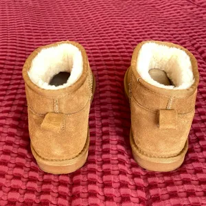 Women’s Sheepskin Suede Mini Boots Tan Size EU 40 (US 9) NEW Never Worn Fur Lined thumbnail 2