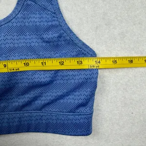 Nike Swoosh Dri-FIT Women’s Sports Bra Medium Blue Racerback Athletic thumbnail 6