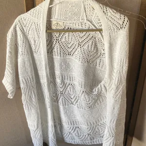 FINAL MARKDOWN St. John's Bay Elegant White Open-Front Cardigan small thumbnail 1