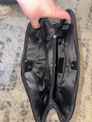 Coach Black Signature Canvas Tote thumbnail 6
