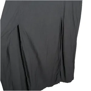 RVCA Black Midi Skirt Two Split Elastic waist Size Medium women's Lightweight thumbnail 2