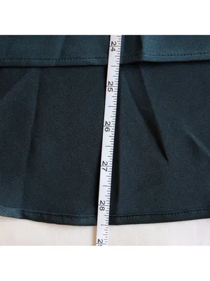 Abercrombie & Fitch Satin A-Line Flare High Low Midi Skirt XXSP Green Side Slit thumbnail 5