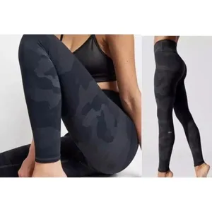 Alo Yoga High Waist Camp Vapor Leggings Black Green Camouflage Athletic Pants XS thumbnail 3