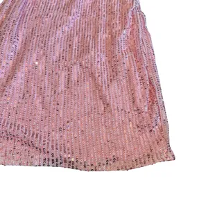 Just Quella Pink Sequin Mini Dress Cutout Spaghetti Strap Cocktail Small NWT thumbnail 4