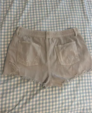 Aerie Denim Shorts Elastic Waist thumbnail 2