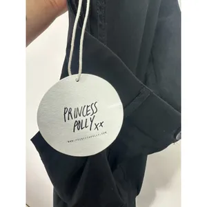 Princess Polly Kacey‎ Wide Leg Black Dress Pants Trouser Pleated Size 6 Nwt thumbnail 7