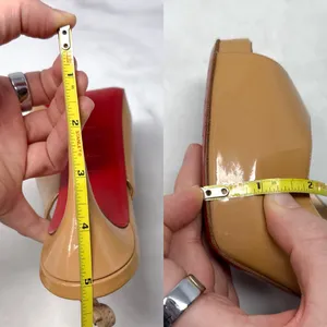 Christian Louboutin Private Number 120 Patent Leather Slingback Platform Heels thumbnail 16