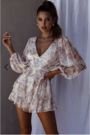 Selfie Leslie Floral Romper thumbnail 1
