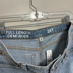 NEW J. Crew Tall Full-Length Demi-Boot Jean in Light Indigo Wash - Size 28 Tall thumbnail 3