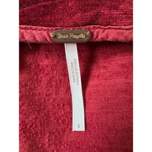 Free People Red Velvet Mini Skirt thumbnail 8