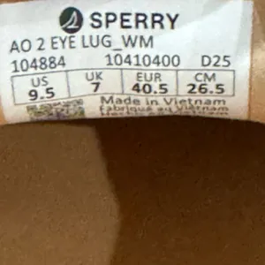Sperry AO 2-Eye Lug Boat Shoes Tan Bronzer Women’s Size 9.5 Platform Leather thumbnail 9