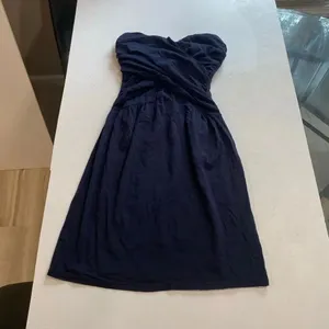Victoria’s Secret Navy Strapless Ruched Sweetheart Dress XS Built In Bra thumbnail 2
