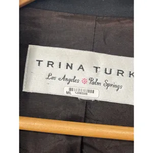Trina Turk Fitted Black Blazer‎ Career Business Classic thumbnail 3