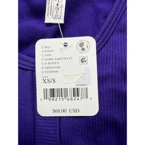 Free People Movement Bail out Amethyst Purple Waffle Knit Top XS/S OB1836168‎ thumbnail 3