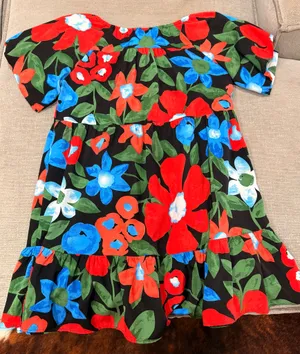 Umgee floral puff sleeve dress thumbnail 3
