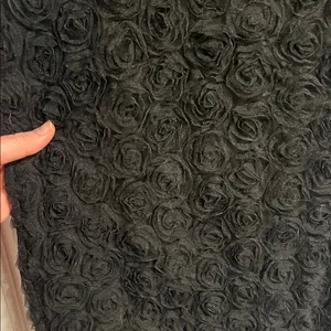 Lulu’s Luxurious Energy Black Tulle Rosette High-Waisted Midi Skirt in Black thumbnail 3