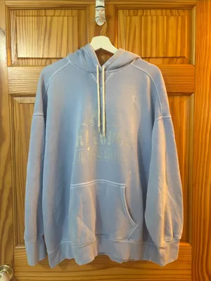 Aerie Offline Size Large Purple/Blue Hooded Sweatshirt thumbnail 2