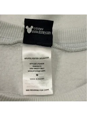 Disney Mickey Mouse Sweatshirt M Gray Crewneck Long Sleeve thumbnail 5