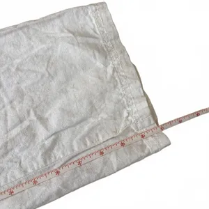 Y2K Angel Kiss Pants Low Rise Waisted Linen Blend White Women's Size Medium thumbnail 4